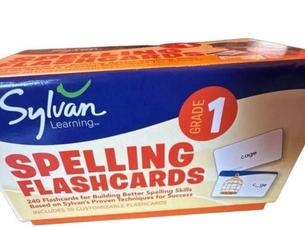 Sylvan Learning 1st Grade Spelling Flashcards